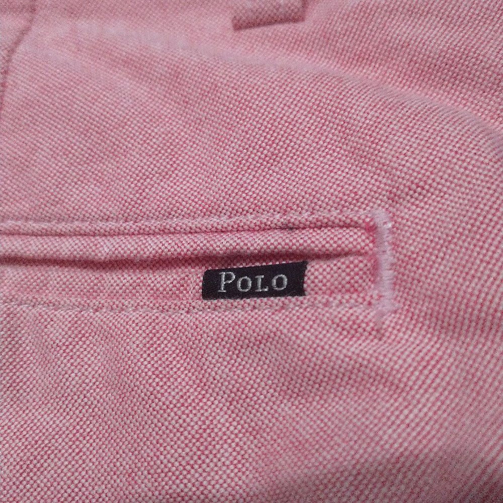 Mens Ralph Lauren Pink Oxford Shorts Size 33